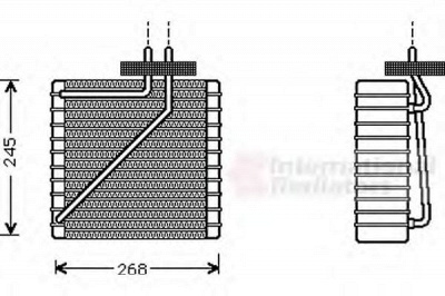 VAN WEZEL 1800v271 -  Испаритель, кондиционер